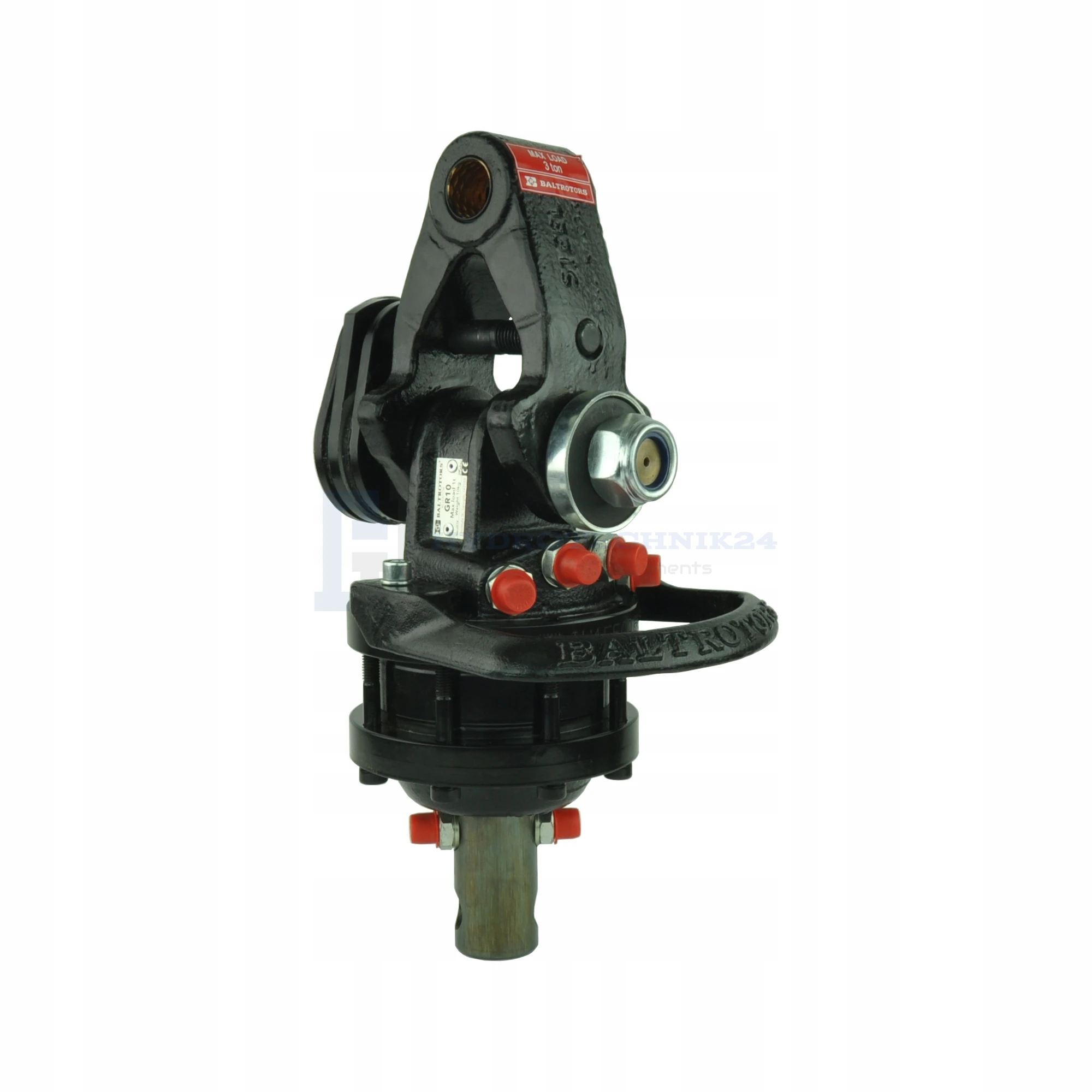Hydraulische rotator BG3 3/8″ 20L/min, maximale Belastung mit Drehung 3000kg. Typ der Verbindung: ohne Bremse