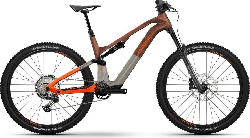 Haibike Lyke CF 10 (2023) leather/orange – gloss